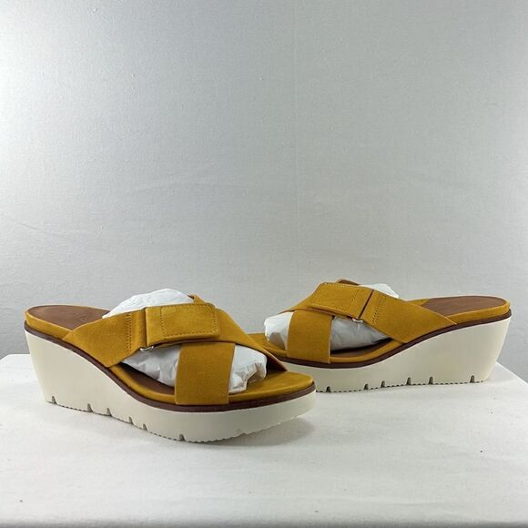 Gentle Souls by Kenneth Cole Lavern Wedge Mules Marigold size 9.5 - Picture 5 of 7